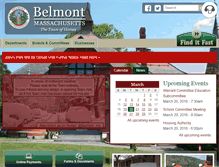 Tablet Screenshot of belmont-ma.gov